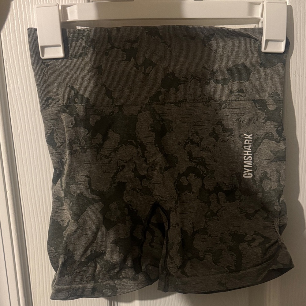Gymshark Green Camouflage Shorts